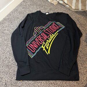 Universal Studios Florida 30th Anniversary Sweatshirt | Retro Neon Logo | Size L